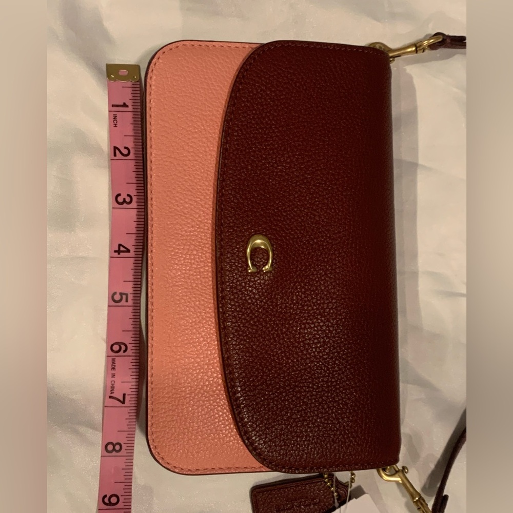Coach Pink Leather Crossbody Bag - Picture 3 of 10